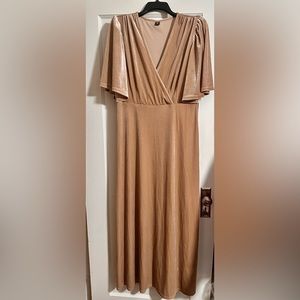 Velvet long formal dress